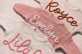 Personalized Name Newborn Baby & Kids Embroidered Knit Sweaters Hippo Boutique