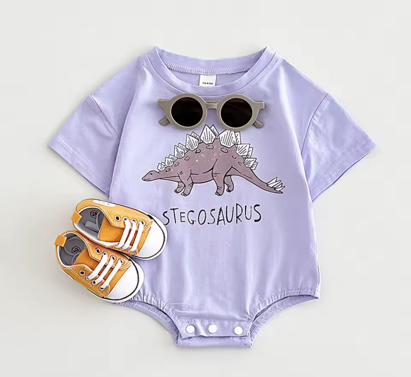 Dino Baby t-shirt Bubble Romper Hippo Boutique