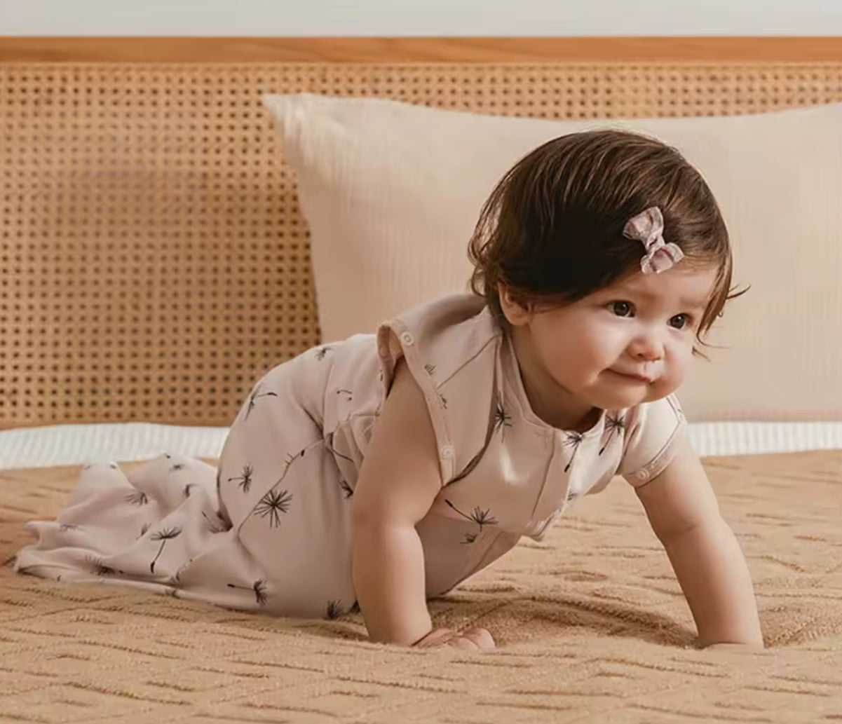 Newborn Baby 100% Organic Cotton Swaddle Sleep sack - 1 Tog Hippo Boutique