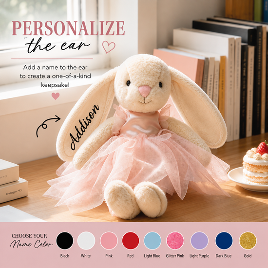 Personalized Custom Name Ballerina Bunny Hippo Boutique