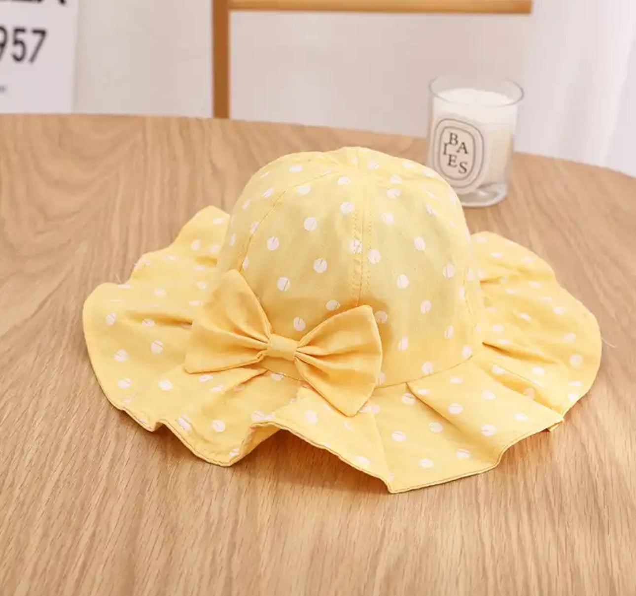 Polka Dot Bow Sun Hats Hippo Boutique