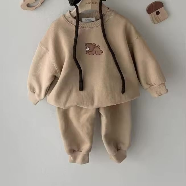 Teddy Bear Sweatshirt & Pants Set Hippo Boutique