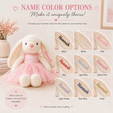 Personalized Custom Name Ballerina Bunny Hippo Boutique