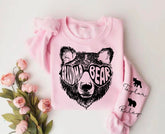 Custom Grandma Bear Sweatshirt with children’s name on sleeve Hippo Boutique