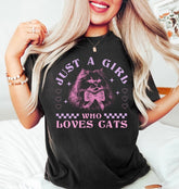 Just a girl who loves Cats Women’s T-Shirts Hippo Boutique
