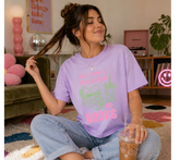 Cropped T-Shirts - Iced Coffee & Books Hippo Boutique