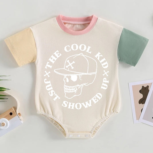 Cool Kid Color Block Baby T-Shirt Romper Hippo Boutique