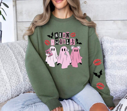 Women’s Halloween Sweatshirts - Mean Ghouls Hippo Boutique