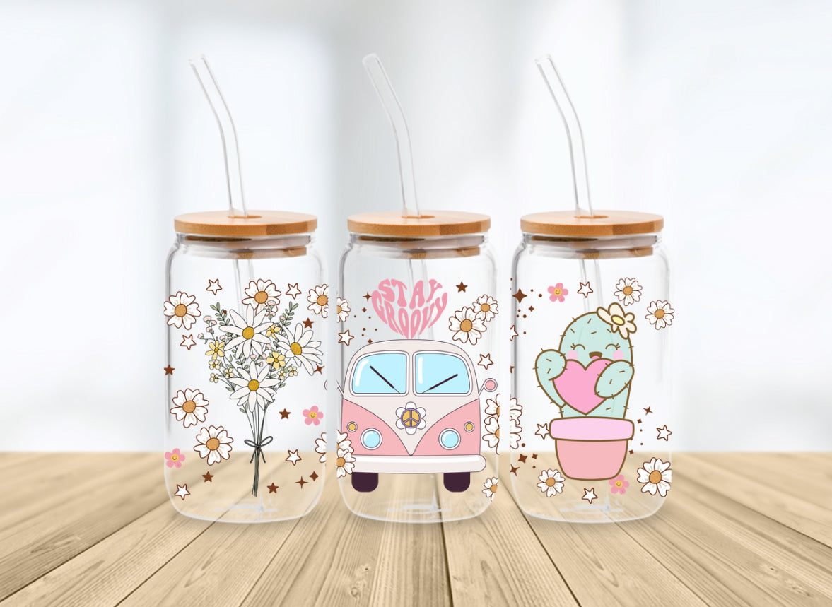 Stay Groovy Libbey Glass Hippo Boutique