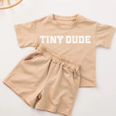 Tiny Dude Baby Boy T-Shirt & Shorts Set Hippo Boutique
