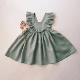 Sleeveless Cotton Linen Dress Outfit Hippo Boutique