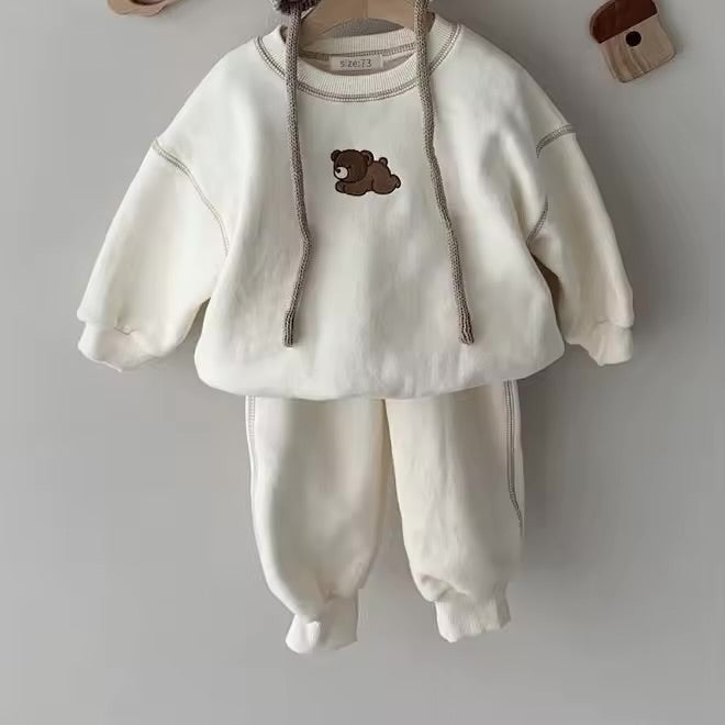 Teddy Bear Sweatshirt & Pants Set Hippo Boutique