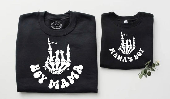 Boy Mama & Mama’s Boy Matching Sweatshirts Hippo Boutique