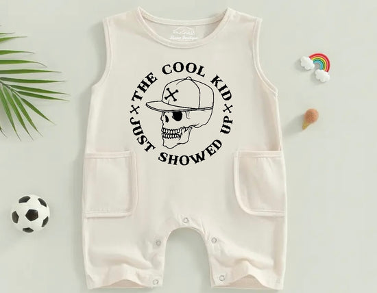Cool Kid Baby & toddler sleeveless romper bodysuit Hippo Boutique