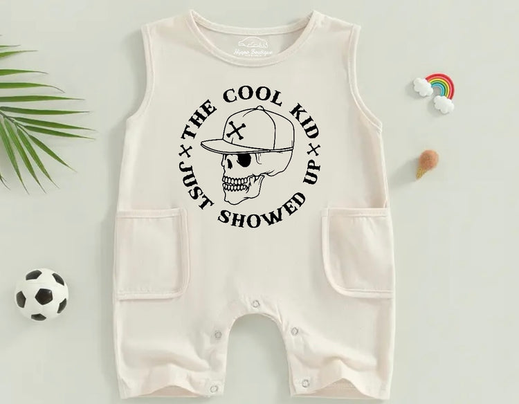 Cool Kid Baby & toddler sleeveless romper bodysuit Hippo Boutique
