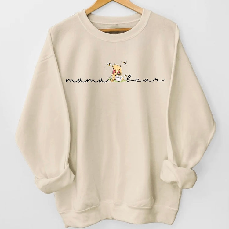 Mama Bear & Mini Bear matching Baby Sweatshirt Romper bodysuit & Crewneck Hippo Boutique