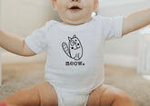Meow Cat Baby Bodysuit Hippo Boutique