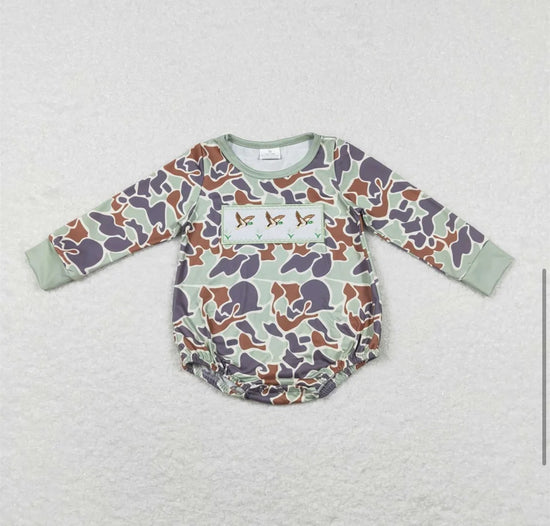 Camouflage Duck Rompers Hippo Boutique