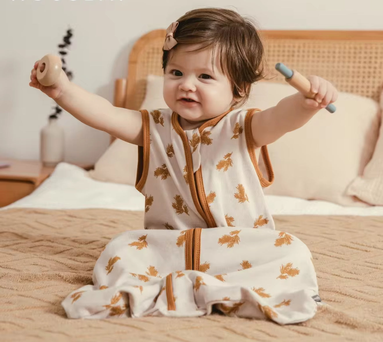 Newborn Baby 100% Organic Cotton Swaddle Sleep sack - 1 Tog Hippo Boutique