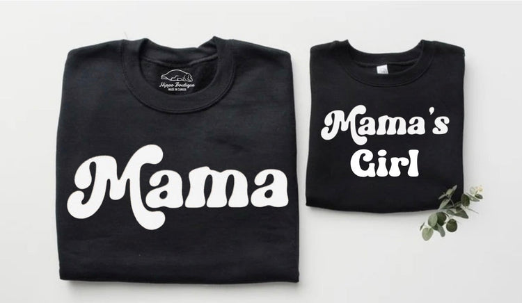 Mama & Mama’s Girl Matching Sweatshirts Hippo Boutique