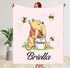 Personalized Baby and kids blanket - Pooh Hippo Boutique