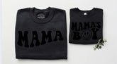 Mama & Mama’s Boy Smiley Matching Sweatshirts Hippo Boutique