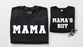 Checkered Boy Mama & Mama’s Boy Matching Sweatshirts Hippo Boutique