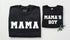 Checkered Boy Mama & Mama’s Boy Matching Sweatshirts Hippo Boutique