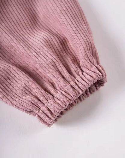 Teddy Bear Corduroy Bodysuit Hippo Boutique