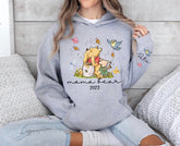 Custom Mama Bear Sweatshirt with children’s name on sleeve Hippo Boutique