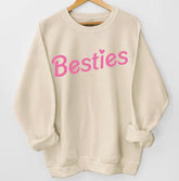 Besties matching Baby Sweatshirt Romper bodysuit & Crewneck Hippo Boutique