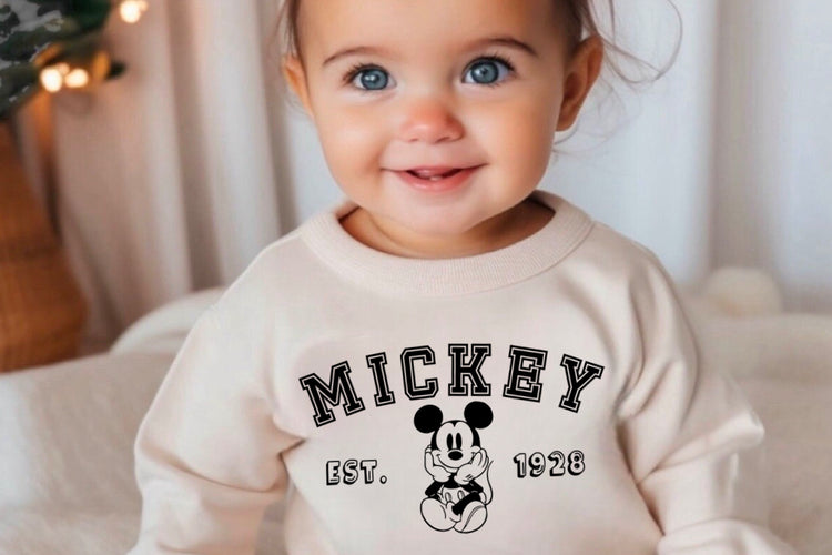 Mama & Mini matching Baby Mouse Sweatshirt Romper bodysuit & Crewneck Hippo Boutique