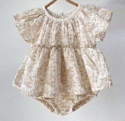 Newborn Floral Romper Dress Hippo Boutique