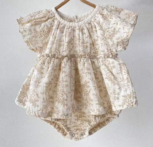 Newborn Floral Romper Dress Hippo Boutique
