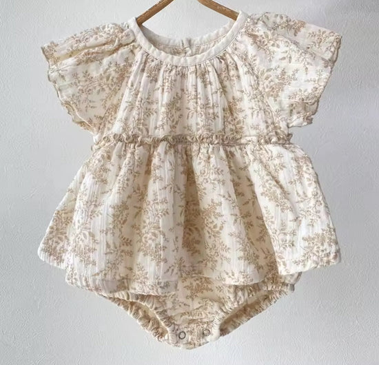 Newborn Floral Romper Dress Hippo Boutique