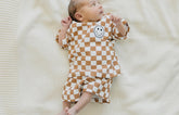 Checkered Smile Cotton T-Shirt & Shorts set Hippo Boutique