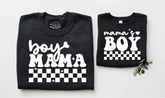 Checkered Boy Mama & Mama’s Boy Matching Sweatshirts Hippo Boutique