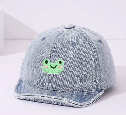 Smiley Frog Soft Edge Baby Hats Hippo Boutique