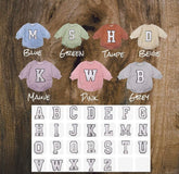 Custom Letter French Terry Sweatshirt Romper Hippo Boutique