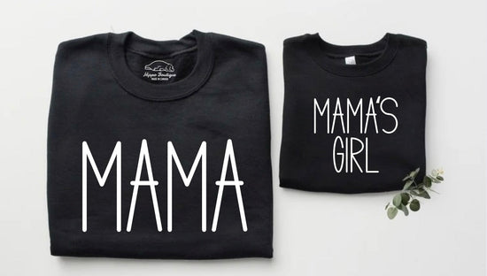 Mama & Mama’s Boy Matching Sweatshirts Hippo Boutique