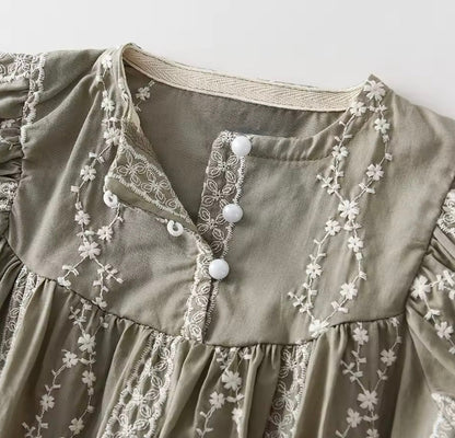 Baby Cotton Lace Floral Bodysuit Hippo Boutique