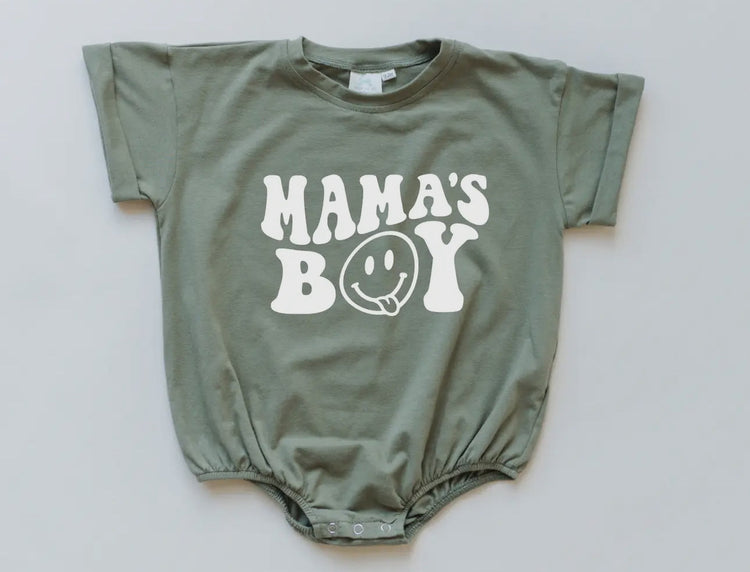 Mamas boy Baby & toddler t-shirt bubble Romper Hippo Boutique