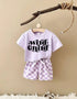 Wild Child T-Shirt & Checkered Shorts Set Hippo Boutique
