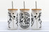 Have the day you deserve Glass Tumbler with Glass straw Hippo Boutique