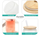 Have the day you deserve Glass Tumbler with Glass straw Hippo Boutique