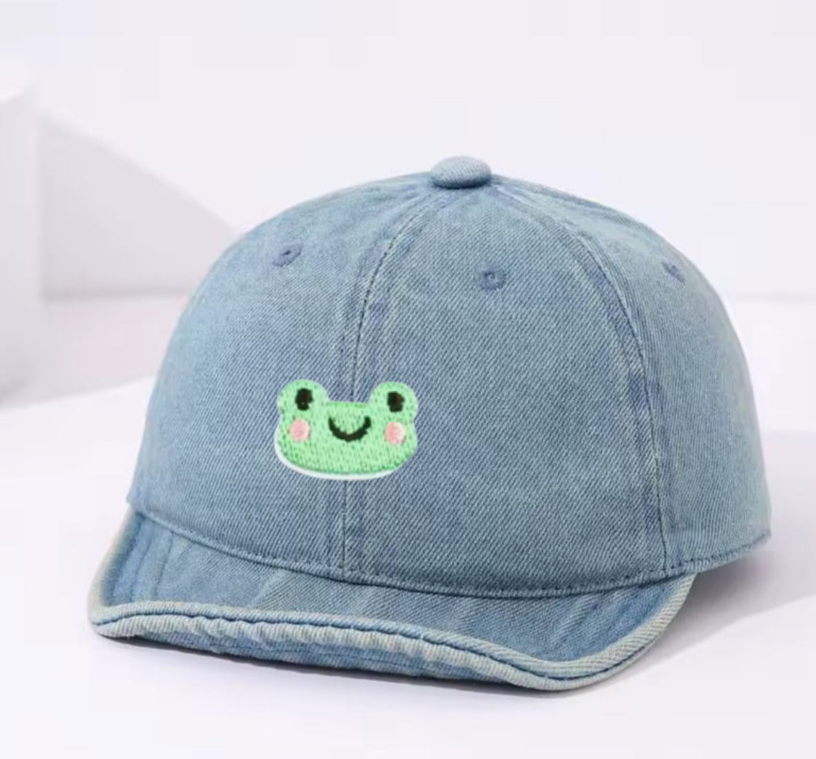 Smiley Frog Soft Edge Baby Hats Hippo Boutique