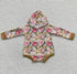 Baby Boho Floral Hooded Rompers Hippo Boutique