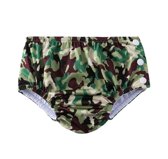 Camo Baby Girl Swim Diapers Hippo Boutique