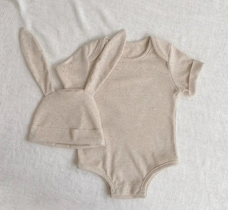 Baby & Toddler Bunny hat & Romper outfit Hippo Boutique