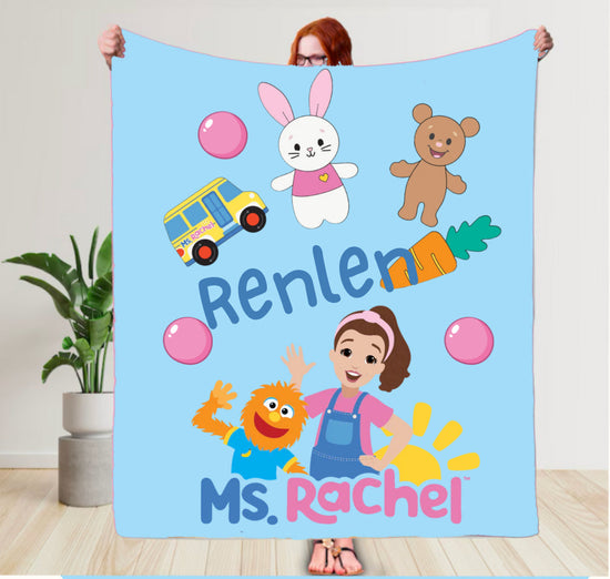 Personalized Baby and kids blanket - Ms Rachel Hippo Boutique